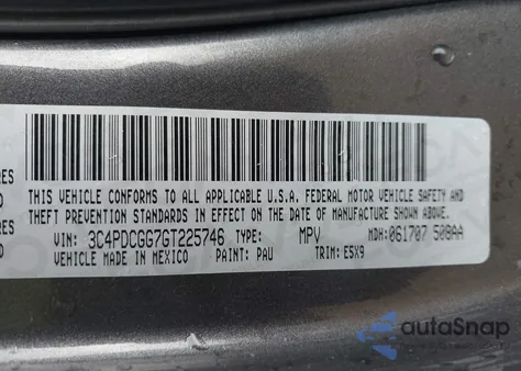 2016 Dodge Journey Crossroad из США, поврежденный, VIN 3C4PDCGG7GT225746